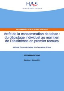 Arrêt de la consommation de tabac : du dépistage individuel au maintien de l'abstinence en premier recours